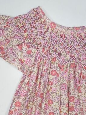 Sweet Dreams Pink Floral Smocked Dress